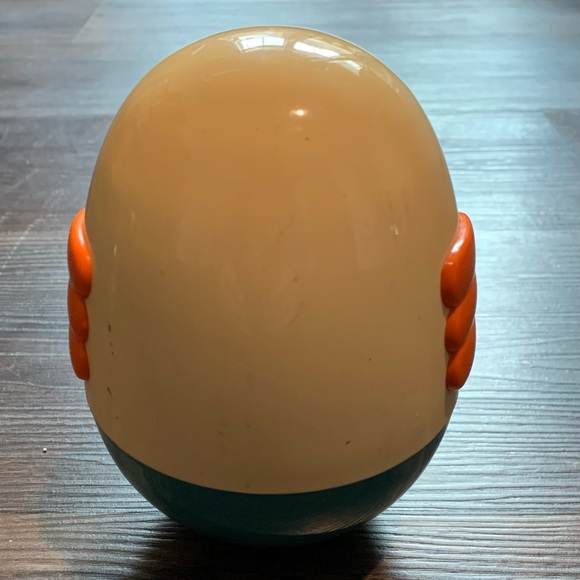 Vintage 1980’s PLAYSKOOL Weeble Wobble Roly Poly Chime Bird Baby Toy. - Picture 4 of 8